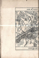 LIVRE - CARTE Dépliant RESEAU FERROVIAIRE ANCIEN / NANCY - SAARBRÜCK (Avant 1870) (16 Volets) 11x16,5 Cm - Europa