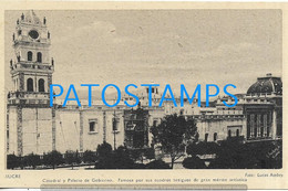 188587 BOLIVIA SUCRE CATEDRAL Y PALACIO DE GOBIERNO POSTAL STATIONERY POSTCARD - Bolivia