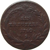 LaZooRo: Austria 1 Kreuzer 1780 S F - Autriche