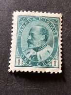 CANADA SG 174  1c Deep Green  MH* - Unused Stamps