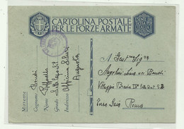 CARTOLINA  POSTALE FORZE ARMATE - OFFICINA SILURI AUGUSTA - Stamped Stationery