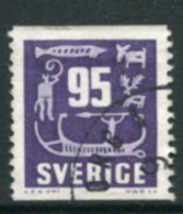 SWEDEN 1964 Definitive: Rock Carving 95 öre Used.  Michel 528 - Used Stamps