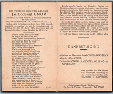 Bidprentje Grimbergen - Cnop Jan Lodewijk (1928-1944) - Images Religieuses