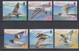 Alderney Birds Waders 1V - 6v - Unmounted Mint NHM - Alderney
