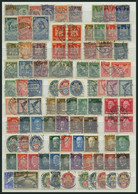 LOTS O, 1924-32, Gestempelte Partie Verschiedener Werte, Incl. Dienstmarken, Feinst/Pracht, Mi. 1090.- - Usados