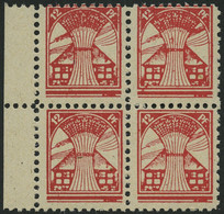 MECKLENBURG-VORPOMMERN 18d VB **, 1945, 12 Pf. Bräunlichrot Im Randviererblock, Pracht, Gepr. Kramp, Mi. 480.- - Other & Unclassified