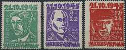 MECKLENBURG-VORPOMMERN 20-22a **, 1945, Faschismus, Prachtsatz, Mi. 100.- - Other & Unclassified