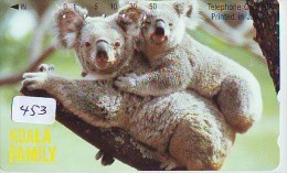 Telecarte Japon * KOALA * BEAR * Koalabär (453) * PHONECARD JAPAN ANIMAL * TIER TELEFONKARTE * - Giungla