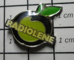 513e Pin's Pins / Beau Et Rare / THEME : ALIMENTATION / POMME VERTE RADIOLENE - Alimentation