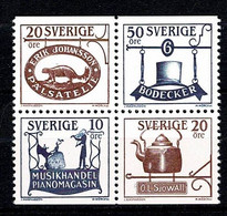Sverige 1985  Facit 1359/62**, Yv  1324/27**, MNH - Unused Stamps