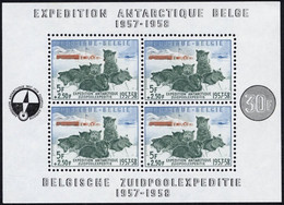 BELGIEN Bl. 25 **, 1957, Block Südpolexpedition, Pracht, Mi. 150.- - Nuevos