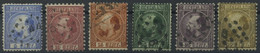 NIEDERLANDE 7-12 O, 1867, König Willem III, Prachtsatz - Other & Unclassified