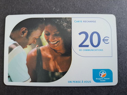 Caribbean Phonecard St Martin French Caribbean ANTILLES FRANCAISES RECHARGE BOUYGUES  120 EURO  ** 10234 ** - Antillen (Französische)