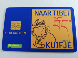 NETHERLANDS CHIPCARD  HFL 10,00  COMIC / TIN TIN / KUIFJE NAAR TIBET /  Used Card  ** 10239 ** - Openbaar