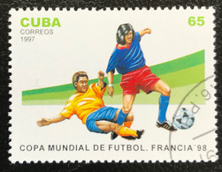 Cuba - C10/20 - (°)used - 1997 - Michel 4006 - WK Voetbal - Used Stamps