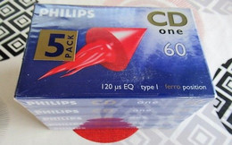 SONY CD One 60 - Blister 5 Pack - Neuf - Cassettes Audio