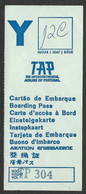 Carte Accès à Bord Ancienne Avion TAP Air Portugal Publicité Vin Porto Real Vinicola Port Wine Pub Boarding Pass Plane - Europe