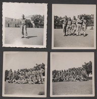 4 Petites Photos 6 X 6 Cm Militaires * Lisbonne Portugal * 1952 - Guerra, Militares
