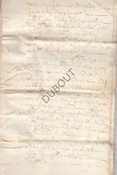 ZAFFELARE/Lochristie/Gent - Verkoopsakte  - 1725  (V1408) - Manuscripten
