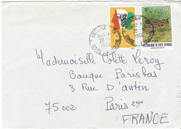 Enveloppe COTE D'IVOIRE N° 641, 701 Y & T - Costa De Marfil (1960-...)
