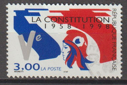 FRANCE : N° 3195 Oblitéré (40ème Anniversaire De La Constitution) - PRIX FIXE - - Usati