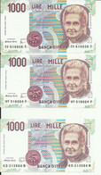 Z52 - TRIS  1000 LIRE  MONTESSORI - 1000 Lire