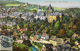 CPA -  Allemagne > Saxe > Schwarzenberg I. Sächs. Erzgeb - Tampon Datée 1913 - TBE - Schmiedeberg (Erzgeb.)