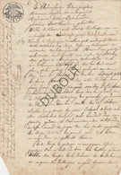 Russeignies/Rozenaken/ Mont-de-l'Enclus - Notarisakte  - 1823  (V1400) - Manuskripte