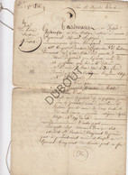 Merville (Meregem)/Vieux-Condé/Valenciennes - Manuscrit - 1830 - Vente De Bateau  (V1403) - Manuskripte