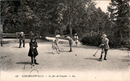 Contrexéville Canton De Vittel Jeu De Croquet Croquet Game Vosges 88140 N°43 Dos Vert En TB.Etat - Autres & Non Classés