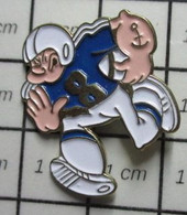 1416a Pin's Pins / Beau Et Rare / THEME : CINEMA / DESSIN ANIME POPEYE JOUEUR DE FOOT AMERICAIN - Cinéma