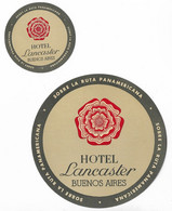 Argentine Argentina Etiquette Valise Hotel Lancaster Buenos Aires Luggage Label - Etiquetas De Hotel