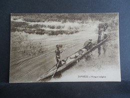 CPA - Zambèze - Pirogue Indigène - Zambie