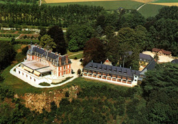 VILLEQUIER Vue Aérienne, Château Du Domaine De Villequier Hostellerie **** NN   (recto-verso) 76 Seine Maritime - Villequier