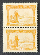 POR0112MNHx2v - 7th Centenary Of The Birth Of Sto. António - Pair Of 5 Reis MNH Stamps W/o Gum - Portugal - 1895 - Unused Stamps