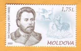 2022  Moldova Moldavie Personalities. Anniversaries. Ion Creanga, Writer, Art 1v Mint - Moldova