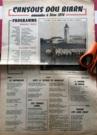 Journal"CANSOUS DOU BIARN" AMASADES à SIROS 1974 < PROGRAMME ET RUBRIQUE/ BEARNAIS - Humour