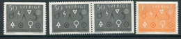 SWEDEN 1963 Engineering And Industry MNH / **.  Michel 506-07 - Unused Stamps