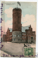 - 23 - New York - Regiment Armory Brooklyn, Américain, Flag, Cdatée Janvier 1911, épaisse, écrite, TBE, Scans. - Altri Monumenti, Edifici