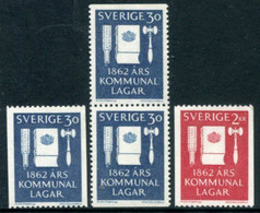 SWEDEN 1962 Centenary Of Local Government MNH / **.  Michel 487-88 - Ungebraucht