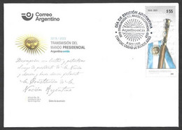 Argentina 2020 Transfer Of Presidential Command FDC Cover - Cartas & Documentos