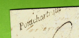 SUR L.A.C. (faible) 1847 Cursive 72 Ponchartrin Pour RAMBOUILLET V.SCANS - 1801-1848: Voorlopers XIX