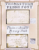 Ireland Kilkenny 1836 THOMASTOWN/PENNY POST And 1838 Italic "Thomastown/Penny Post" On Covers - Vorphilatelie