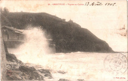 CPA 50 (Manche) Granville - Vagues Au Casino 1905 Photo J. Puel 58 - Casinos