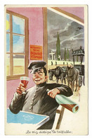 CPA Illustrator Illustrateur Louis Carriere Ivresse Ivre Homme Drunk Coachman Cocher Koetsier Du Vin Wine Alcohol Paard - Carrière, Louis