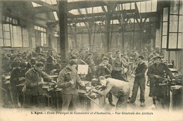 Agen * école Pratique De Commerce Et D'industrie * Vue Générale Des Ateliers * Métier Bois Scierie - Agen