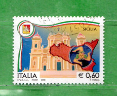 Italia- °-2008 - REGIONI D'ITALIA - SICILIA - Unif. 3087.  Usato. - 2001-10: Usados