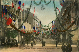 Agen * Fêtes Présidentielles 29 & 30 Septembre 1906 * Boulevard De La République * Décorations - Agen