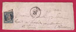 N°4 GRILLE PAU BASSES PYRENEES DEVANT DE LETTRE FRONT COVER - 1849-1876: Klassik