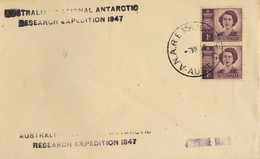 1947 , AUSTRALIA ,  AUSTRALIAN NATIONAL ANTARCTIC RESEARCH EXPEDITION - Briefe U. Dokumente